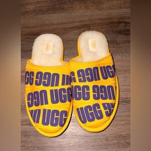 UGG Kids Slippers in Bold Yellow and Purple